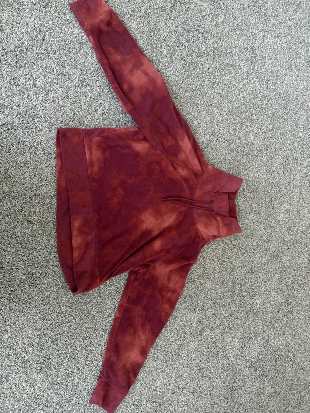 Warm Maroon Fleece Hoodie